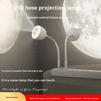 Lampe projecteur USB Ciel étoilé et Lune avec télécommande et réglage de la luminosité, veilleuse de chambre