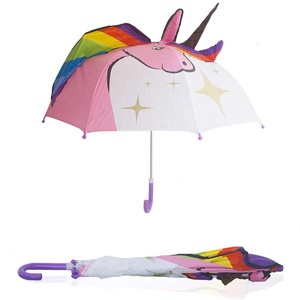 <span class=keywords><strong>Parapluie</strong></span> pour enfants avec impression personnalisée, modèle 3D mignon de <span class=keywords><strong>licorne</strong></span> préféré des enfants - Product Image 4