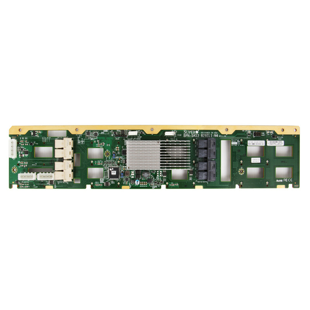 SUPERMICRO HYBRID PCIE NVME / SAS / SATA HARD DRIVE BACKPLANE 3.5 INCH LFF 12 BAY (BPN-SAS3-826EL1-N4)