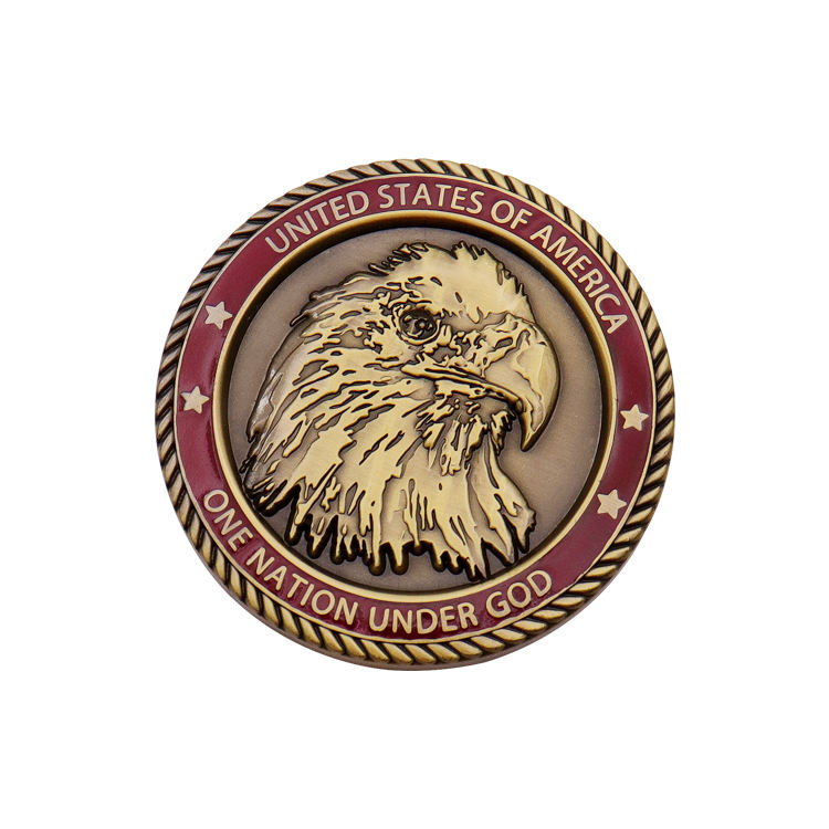 Pièce de monnaie logo gravure