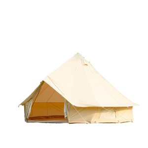 Açık Hava Kamp Çadırı Yurt Çadırı Tek Yatak Odalı Çelik Borulu Dört Mevsim 1-2 Kişilik Çan Şeklinde Tenteli Pamuklu Piramit Fırtınaya Dayanıklı - Product Image 5