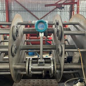 Caudalímetro de vórtice inteligente Medidor de <span class=keywords><strong>gas</strong></span> Vapor Aire comprimido Medidor de flujo de aire de nitrógeno natural Conexión de brida Oxígeno Caudalímetro digital - Product Image 4