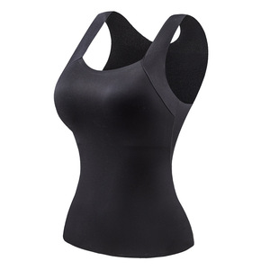 Chaleco agradable a la piel de alta calidad al por mayor, ropa interior térmica elegante y cálida AB de doble cara, <span class=keywords><strong>camiseta</strong></span> sin mangas ideal para <span class=keywords><strong>mujer</strong></span> - Product Image 5