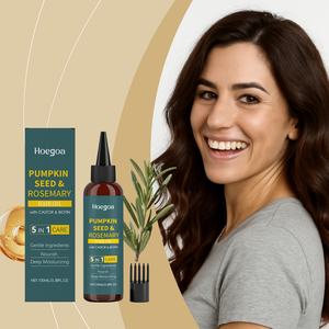 Aceite Capilar Premium de Jengibre y Calabaza, Tratamiento Hidratante y Fortalecedor para Cabello Seco y Dañado - Product Image 4