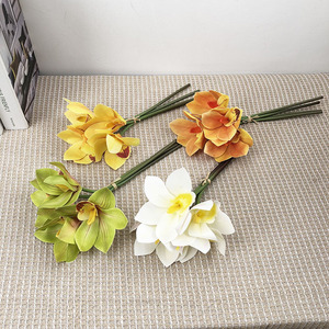 Orchidées Phalaenopsis artificielles Huilan pour la décoration moderne de la maison, plante décorative, ornement de jardin, fleurs artificielles, fausse herbe, verdure - Product Image 1