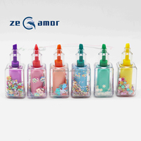 Zeamor Kawaii Drawing Stationary New Custom Creative 6 Colors Cute Mini Nail Highlighter Set for School Kids