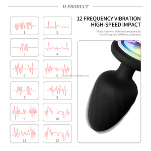 BlueRabbit Light Up Anal Plug Vibradores Venta al por mayor Juguetes sexuales anales con alas de Ángel Base Fantasía Juguetes sexuales LED <span class=keywords><strong>Butt</strong></span> Plug Vibradores - Product Image 4