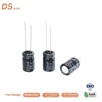 Condensateur électrolytique en aluminium Direct Source 35V 220uF 8x12mm à trou radial, vente en gros, composant électronique en vrac