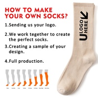 Chaussettes de sport unisexes à compression, chaussettes en coton de haute qualité avec logo jacquard personnalisé, chaussettes de créateur OEM ODM