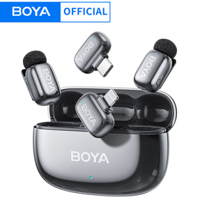 Microphone Lavalier Sans Fil BOYA Mini 2 avec Réduction de Bruit IA, Mini Micro pour iPhone 6-14/15-17, Téléphone Android USB-C, Enregistrement Vidéo - Product Image 1