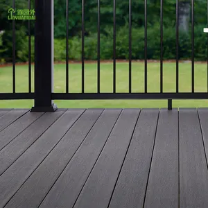 Linyuanwai Waterproof Wpc Swimming Pool Decking Co-extrusion Anti-uv Wood Plastic Composite Flooring