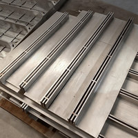Caniveau de drainage linéaire en acier inoxydable à longueur personnalisée avec grille de recouvrement, directement de l'usine, pour travaux municipaux