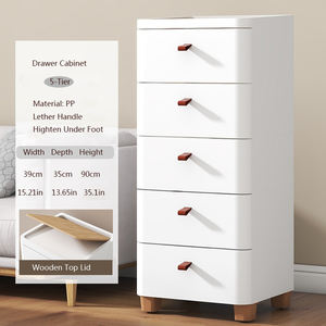 Armoire de rangement moderne à 7 niveaux en <span class=keywords><strong>plastique</strong></span> PP avec tiroirs blancs pour usage domestique chambre à coucher salon entrepôt entrepôt entrepôt - Product Image 4