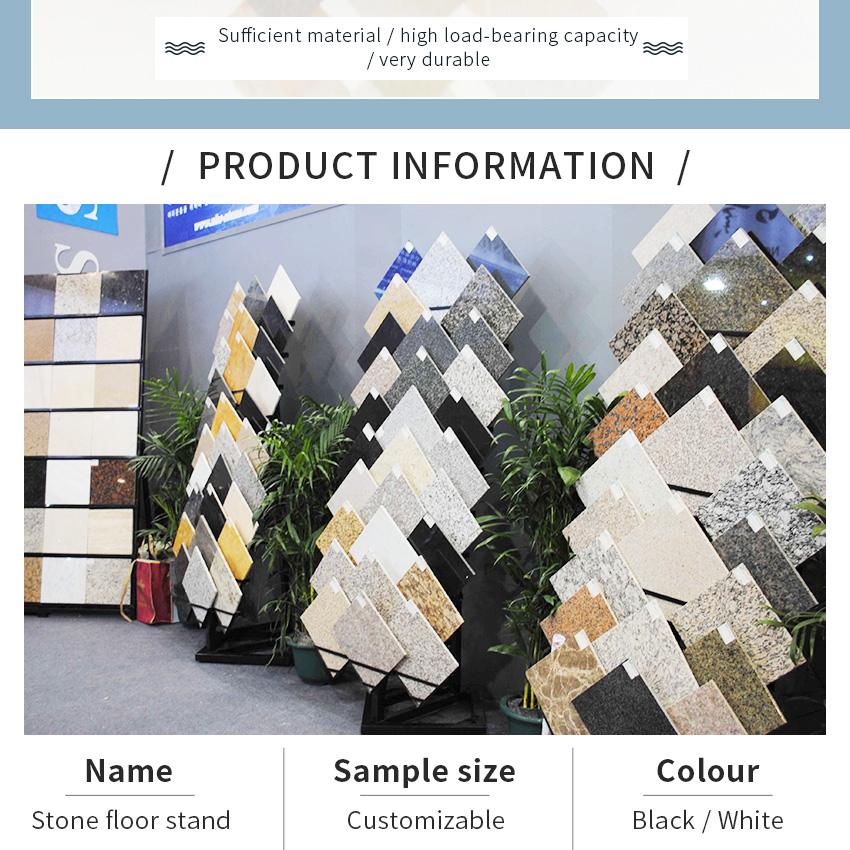 Factory 12 Tier Floor Stand Marble Granite Stone Tower Display Metal Floor Ceramic Tile Display Rack For Showroom Quartz Display