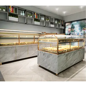 Cheap Price Wooden Food Display Shelf Commercial Building Construction Service Bakery Shop Equipment