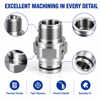 Custom Precision CNC Machined Metal Connector Component for Industrial Equipment Electrical and Mechanical Assembly