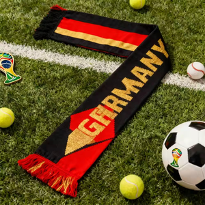 Écharpe d'hiver tricotée personnalisée pour supporter d'équipe nationale, événement sportif mondial USA 2026, pour football, coupe du monde, rugby et club de fans - Product Image 2