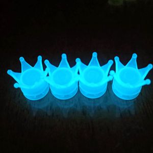 Tapas de válvula Crown Glow In The Dark para neumáticos sin cámara de coche y motocicleta, de caucho, con boquilla americana, amarillo y rojo - Product Image 4