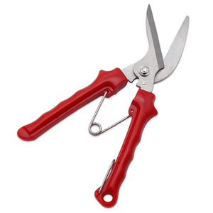 Sécateur de jardinage professionnel en acier inoxydable rouge 10-20 mm pour la taille des fleurs et des plantes - Product Image 1