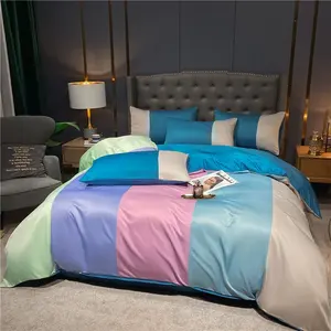 2023 Wholesale Washed Silk Printed Luxury Bedding Sets Customized Beddings Comforter Duvet Cover