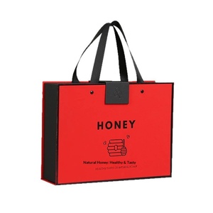 Luxury Honey Gift <b>Box</b> with <b>Glass</b> Jar, Custom Logo, Premium Handle Design - Product Image 2