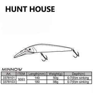 Hunthouse Big Minnow Fishing Lures 140mm/50g Sinking7-9m Hard Baits Minnow Lure Para Pesca Leurre Mer De Peche - Product Image 5