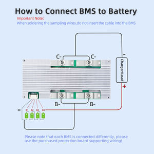 XJ BMS 4S 12V 100A LifePO4 액티브 밸런서 LFP 3.2V NMC 3.7V 리튬 배터리 PCB 보드 NTC 보호 - Product Image 4