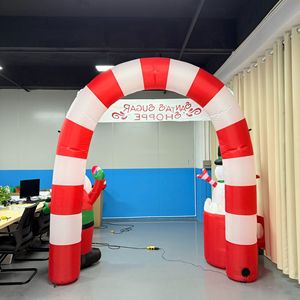 Arche gonflable de 2,4 mètres de haut avec logo de dessin animé festif, accessoire photo et décoration de Noël gonflable - Product Image 4