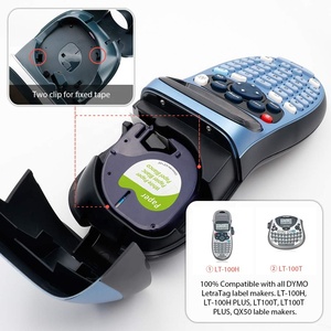 Repuestos de Cinta para Etiquetas <span class=keywords><strong>DYMO</strong></span> <span class=keywords><strong>LetraTag</strong></span> Compatibles, Negro sobre Blanco 91330 10697, S0721510 para Etiquetadoras <span class=keywords><strong>LetraTag</strong></span> <span class=keywords><strong>LT</strong></span>-100T <span class=keywords><strong>LT</strong></span>-<span class=keywords><strong>100H</strong></span> - Product Image 2