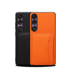 Étui portefeuille magnétique en similicuir grain litchi Denior OEM/ODM pour SONY Xperia 1/5/10 Series avec chargement sans fil et support intégré - Product Image 6