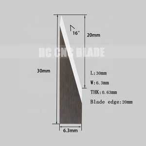 Lame oscillante en carbure de tungstène AOKE JWEI IECHO RUKING RZCUT COMELZ ESKO KONGSBERG, lame vibrante CNC pour la découpe du cuir - Product Image 3