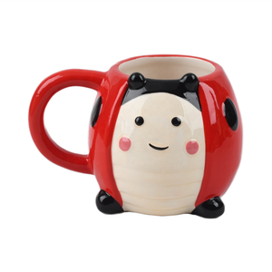 Tazza in Ceramica a Forma di <span class=keywords><strong>Coccinella</strong></span>, Design Creativo Animale per Caffè e Tè, Ideale per Bambini e Regalo - Product Image 1