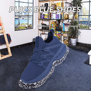 <span class=keywords><strong>Scarpe</strong></span> da ginnastica da donna Pujcs antiscivolo, traspiranti in tela, leggere per camminata, blu, taglia 11 - Product Image 2