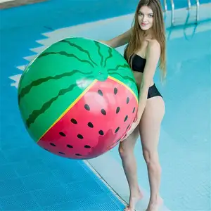Bola de praia inflável em PVC divertida para piscina de melancia, brinquedo inflável de 90-100 cm, venda imperdível