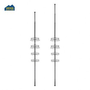 WEKIS Estante de Ducha Telescópico con 4 Niveles, Estante de Baño Extensible, Esquina de Ducha, Poste de Tensión, Caddy de Esquina - Product Image 4