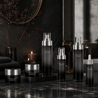 Bouteilles en verre de qualité supérieure, emballages cosmétiques, pot à crème 30g 50g 40ml 100ml 110ml, impression sérigraphique, couleurs personnalisées, OEM ODM, ensemble