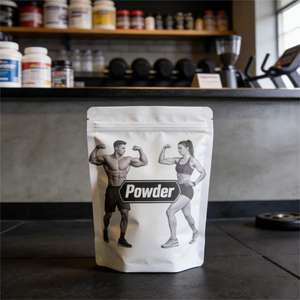 Sachet Doypack personnalisé avec logo imprimé pour compléments alimentaires pour animaux de compagnie, à marque privée, riche en protéines pour le développement musculaire canin - Product Image 2