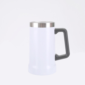 Taza de <span class=keywords><strong>cerveza</strong></span> de 24oz para viajar al aire libre, vaso de <span class=keywords><strong>cerveza</strong></span> al vacío de acero inoxidable, taza Growler de <span class=keywords><strong>cerveza</strong></span> con tapa con asa, vaso para bebidas - Product Image 3