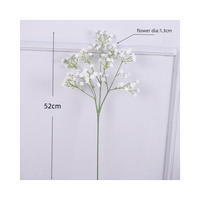Künstliche Schleierkraut-Blumen für Heim- und Partydekoration, Hochwertige Plastik-Gypsophila-Blumenzweige zu Günstigen Preisen für Hochzeiten