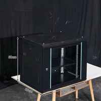 Armoire réseau murale 9U de 19 pouces, profondeur 600 mm, démontable, pour serveur informatique, personnalisation OEM
