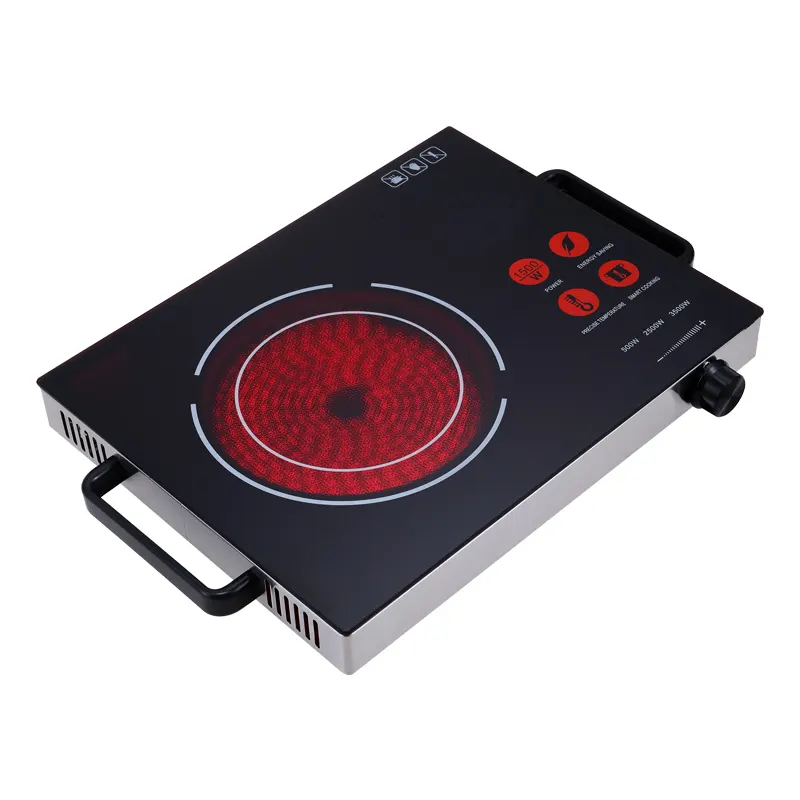 Placa térmica portátil de cerámica con Sensor táctil, quemador de placa caliente, cocina infrarroja eléctrica, 2200W