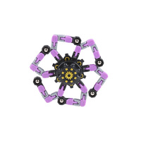 Mainan Spiral Jari Plastik Robotik Transformasi Fidget Spinner Rantai Mekanis yang Dapat Berubah Bentuk Alat Penghilang Stres Mainan Spiral Jari Kecil untuk Anak-anak.