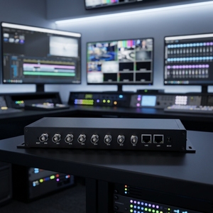 Encodeur IP SDI 8 canaux H264/H265 <span class=keywords><strong>Hevc</strong></span> 1080p60fps pour diffusion en direct, encodeur de streaming vidéo SDI 8 en 1 - Product Image 4