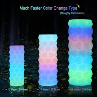 Filamen PLA UV Sting3d Berubah Warna Menyala dalam Gelap 1.75mm/3.0mm/2.85mm 1kg untuk Printer 3D FDM/Pena 3D