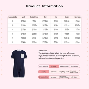 Mono de Dormir Adaptado para Niños y Niñas de 6 a 16 Años con Necesidades Especiales, Mono hasta el Muslo con Bolsillo, Ropa Adaptada para Niños con Necesidades Especiales - Product Image 6