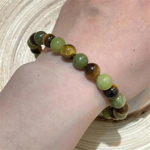 Attracts Wealth Tiger Eye Stone Price Stretchable Natural Stone <strong>Beaded</strong> <strong>Bracelet</strong> for Unisex Jewelry Gift - Product Image 3