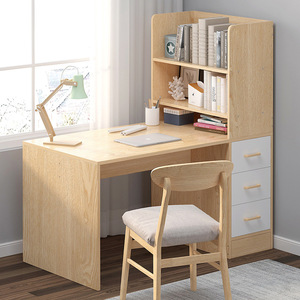 Muebles de Dormitorio, <span class=keywords><strong>Escritorio</strong></span> de Computadora de Madera Personalizado, Estantería para Libros, Mesa de Estudio con Estantería, Combinación de Estantería y Taburete - Product Image 4