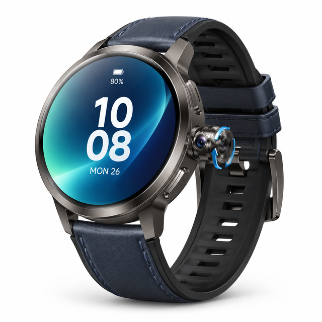 2026 Smart Watch DM82 Android Smart Watch Rotatable Camera Global 4G LTE 1.75in AMOLED GPS Heart Rate Monitor Smartwatch