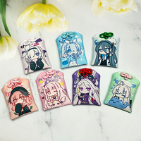 Amulette porte-bonheur japonaise OMaMori personnalisée, style anime, souvenir avec technique de couture, pochette pour voiture, thème amour