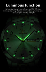 OLEVS 9970-<span class=keywords><strong>Montre</strong></span> à quartz <span class=keywords><strong>pour</strong></span> <span class=keywords><strong>homme</strong></span>, mode, simple, en acier inoxydable, étanche, chic - Product Image 2